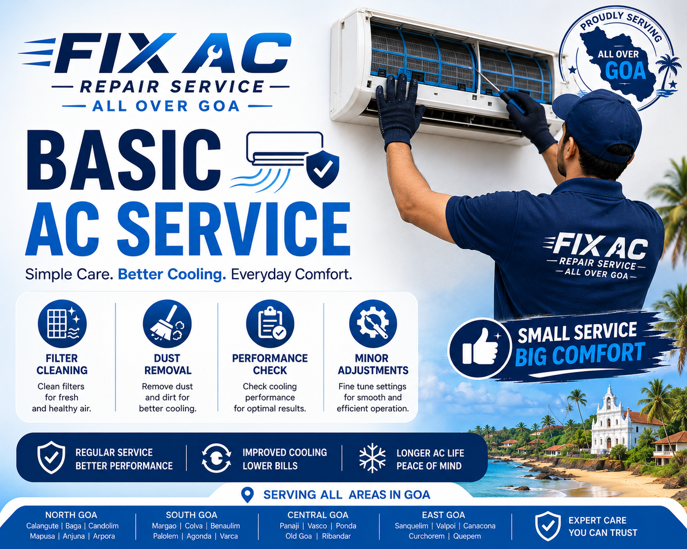 Basic AC Service in Goa